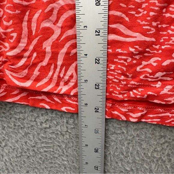 Fresh Produce 3/4 Sleeve Knotted Mixed Animal Prints Top Coral Women's‎ M - Picture 6 of 8